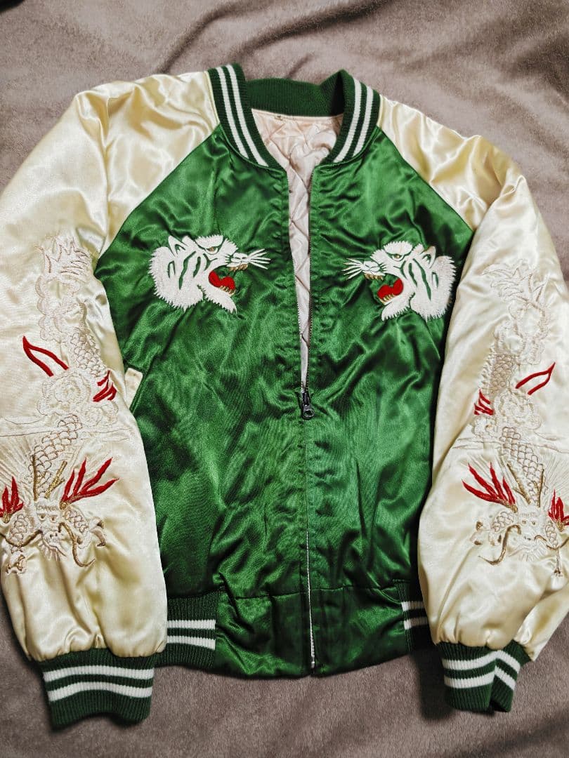 プリンス商会 虎龍 日本製 handmade スカジャン unisex サテン