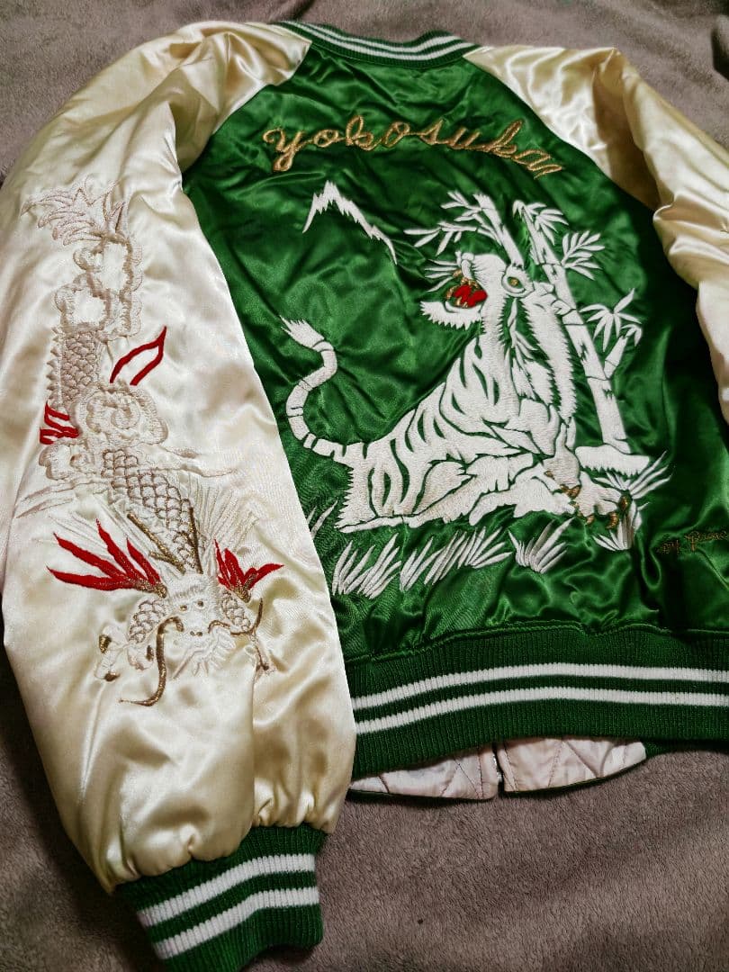 プリンス商会 虎龍 日本製 handmade スカジャン unisex サテン