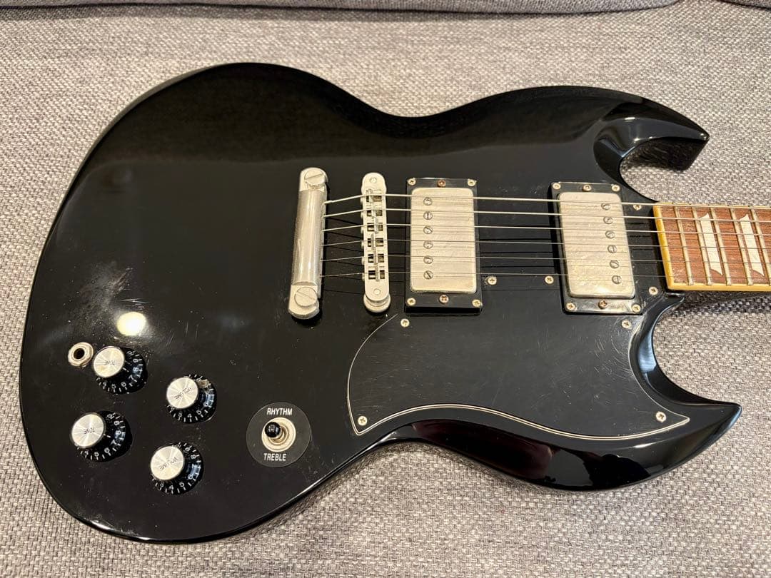 Burny (Fernandes) SGモデル ブラック スモールピックガード