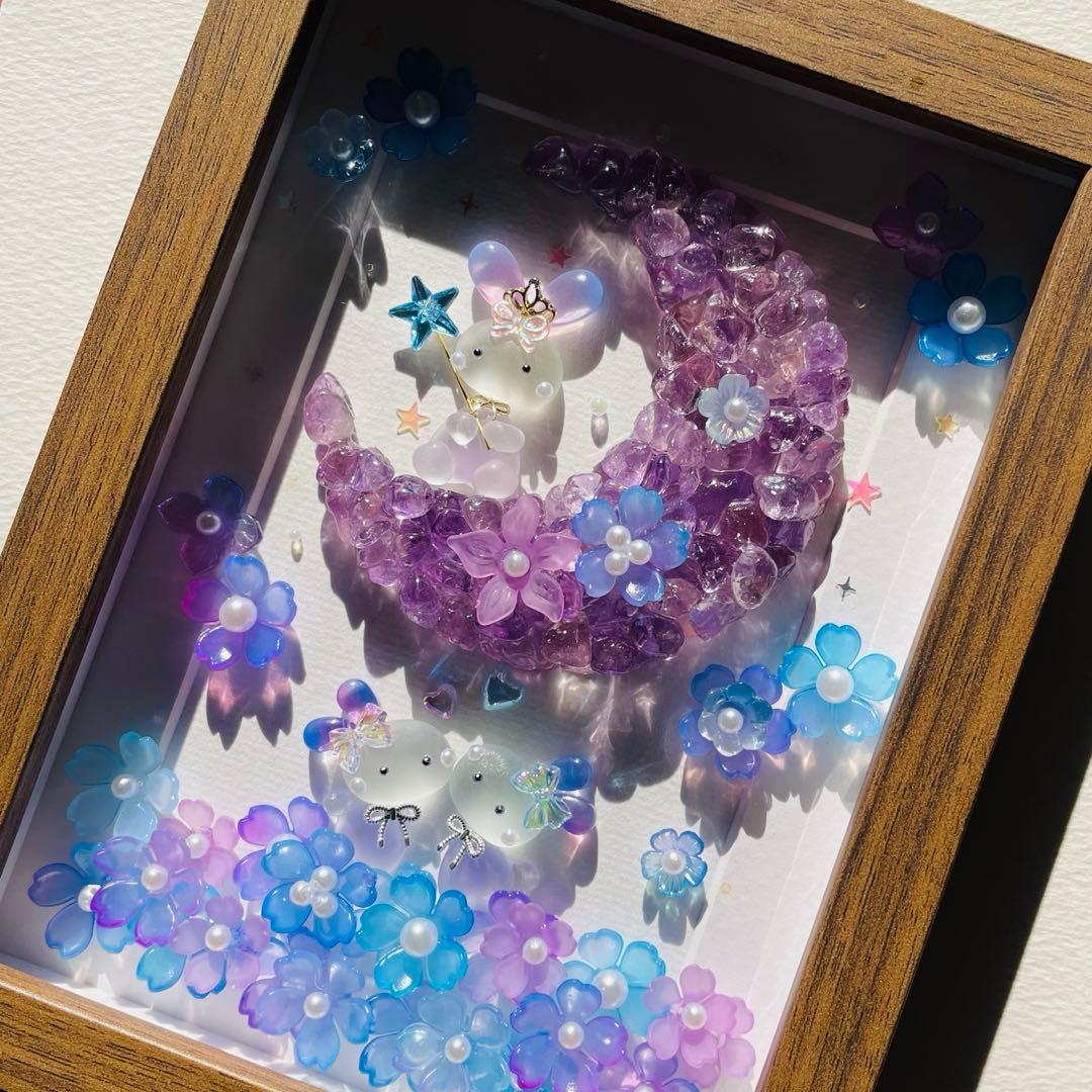 ＊アメトリンムーン＊シーグラスアート