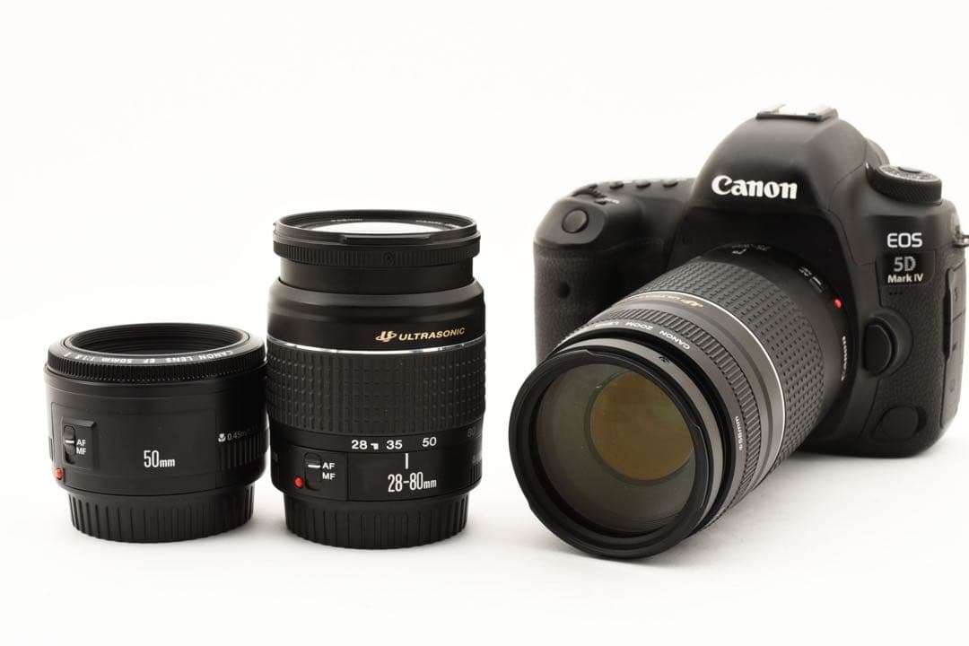 Canon EOS 5D Mark IV 標準&望遠&単焦点トリプルレンズセット