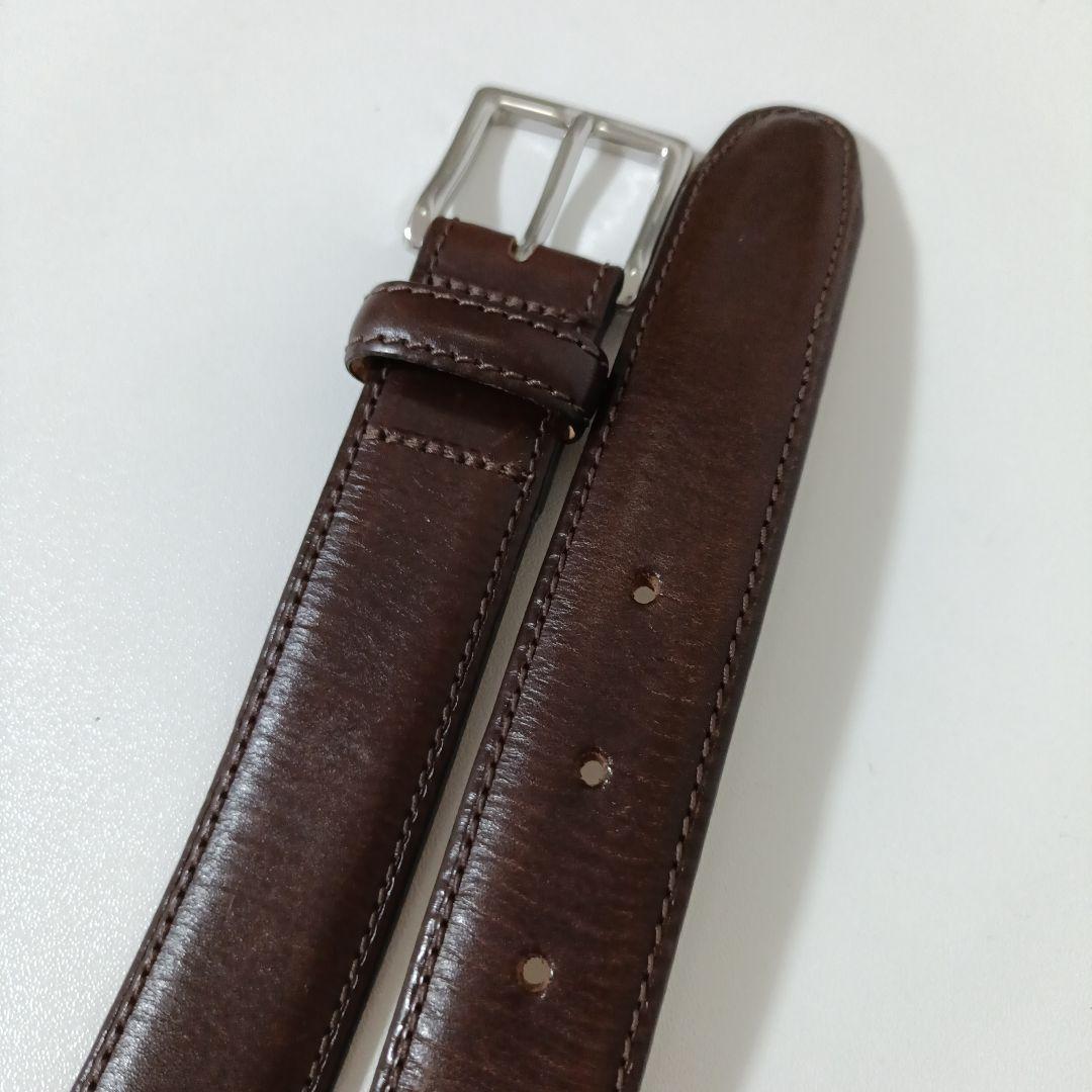 エッティンガー 本革レザーベルト ブラウン系 美品