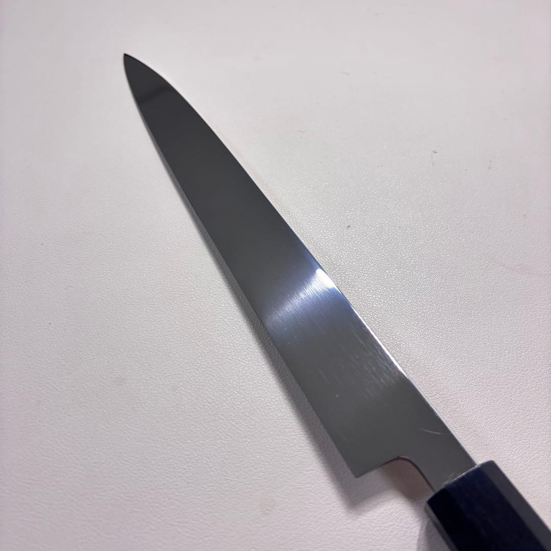 270mm 柳刃包丁 鏡面　黒檀八角柄 刺身包丁 「全鋼」【鞘付き】'