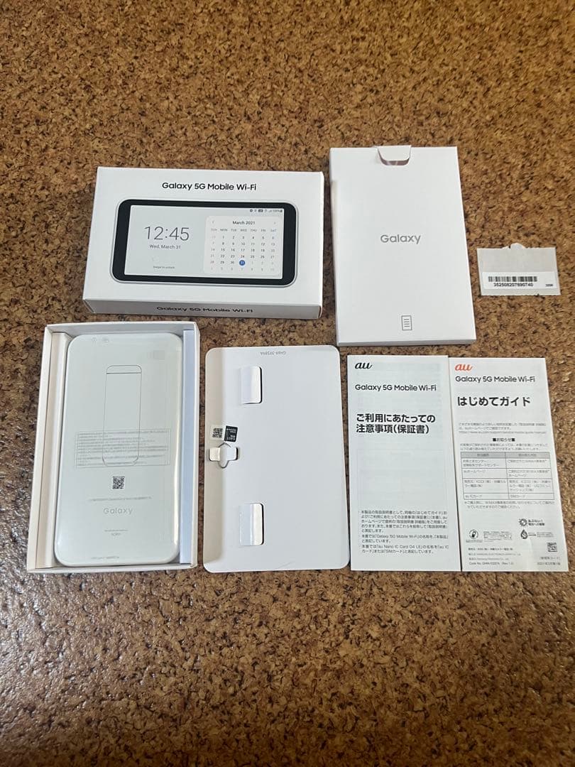 未使用 Galaxy5G MobileWi-Fi SCR01 ルーター au