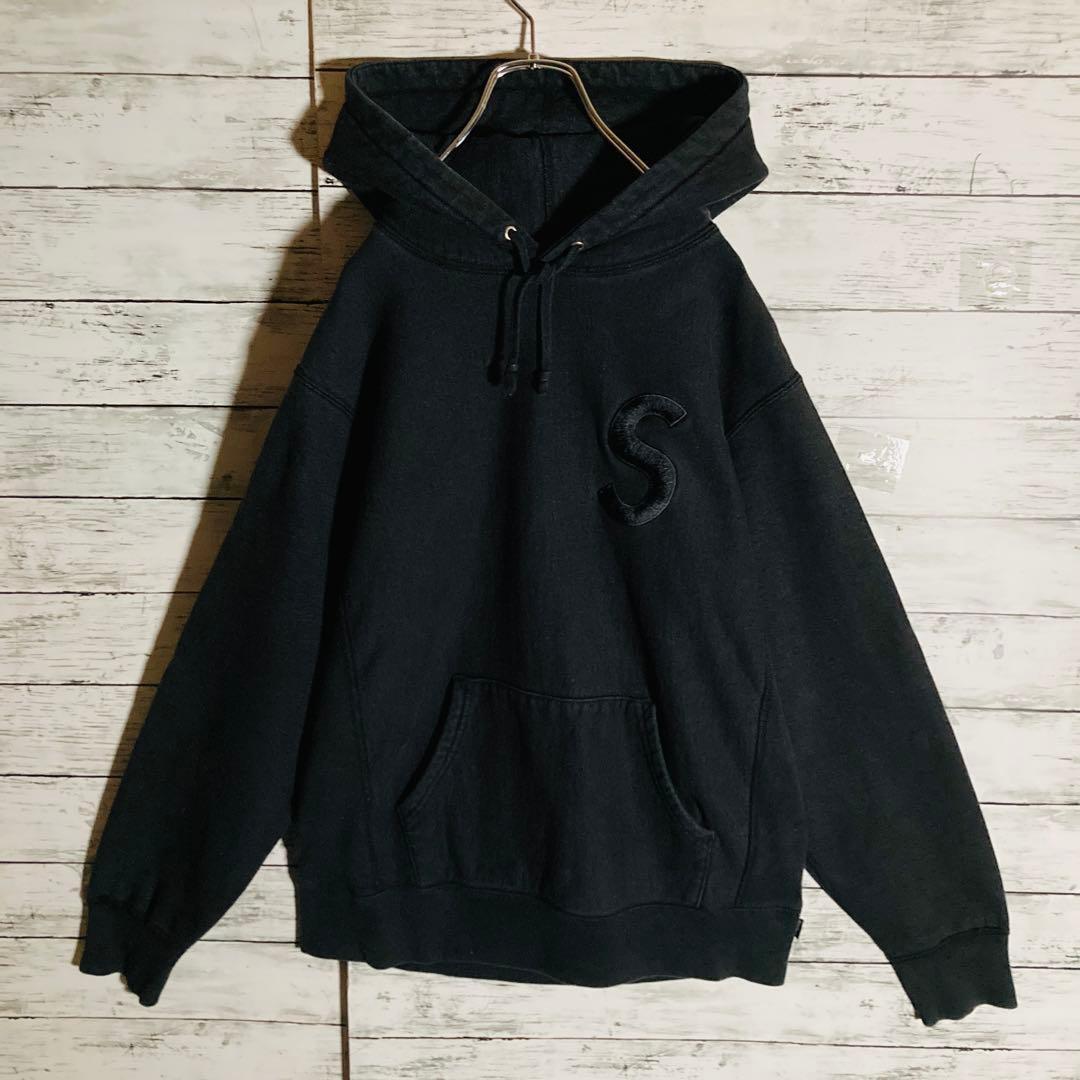 【カナダ製】シュプリーム⭐️Sロゴ刺繍　パーカー　正規品鑑定済　L相当　入手困難