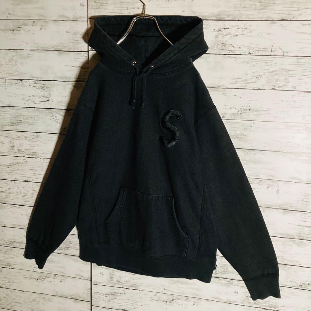 【カナダ製】シュプリーム⭐️Sロゴ刺繍　パーカー　正規品鑑定済　L相当　入手困難