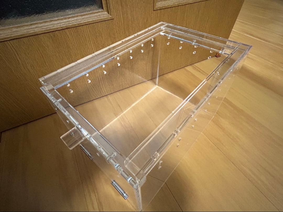 アクリル飼育ケージ 通気孔付き 3個セット
