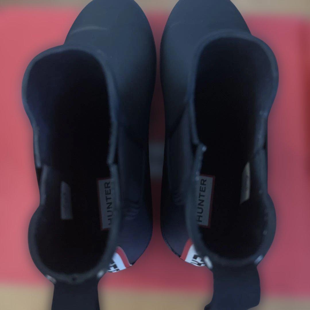 美品　HUNTER レインシューズ　24cm