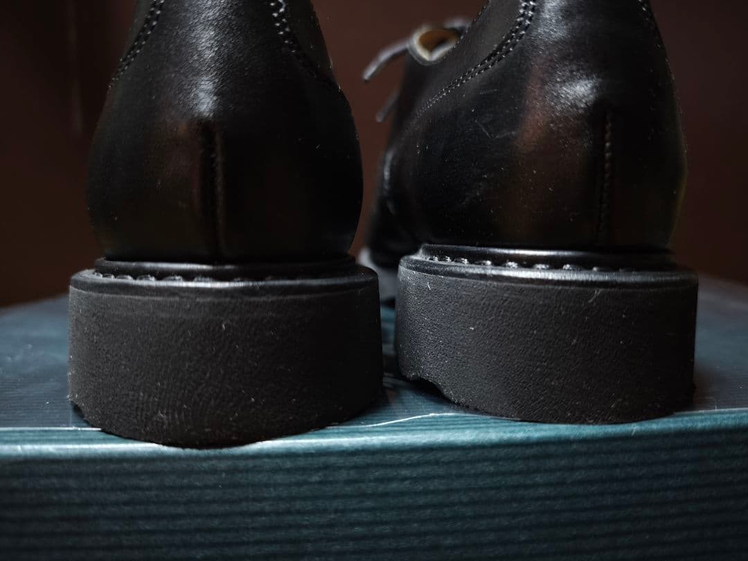 PARABOOT シャンボード　UK4ハーフ　ブラック　純正シューツリー・箱付き