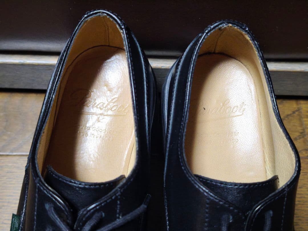 PARABOOT シャンボード　UK4ハーフ　ブラック　純正シューツリー・箱付き