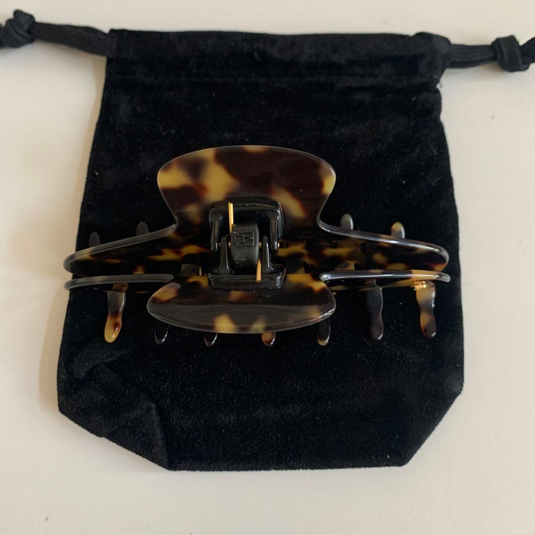 新品未使用　ALEXANDRE DE PARIS べっ甲ヘアクリップ L