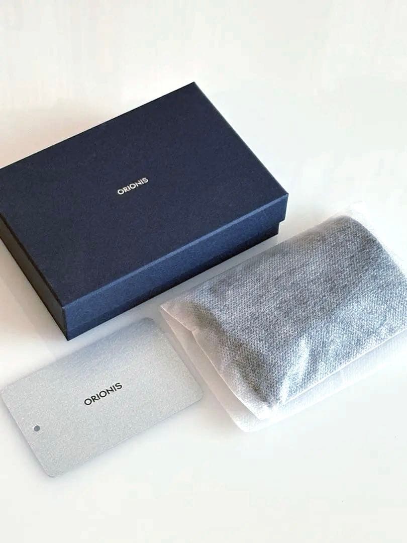 ORIONIS ブラックミニ財布(Compact Trifold Wallet)