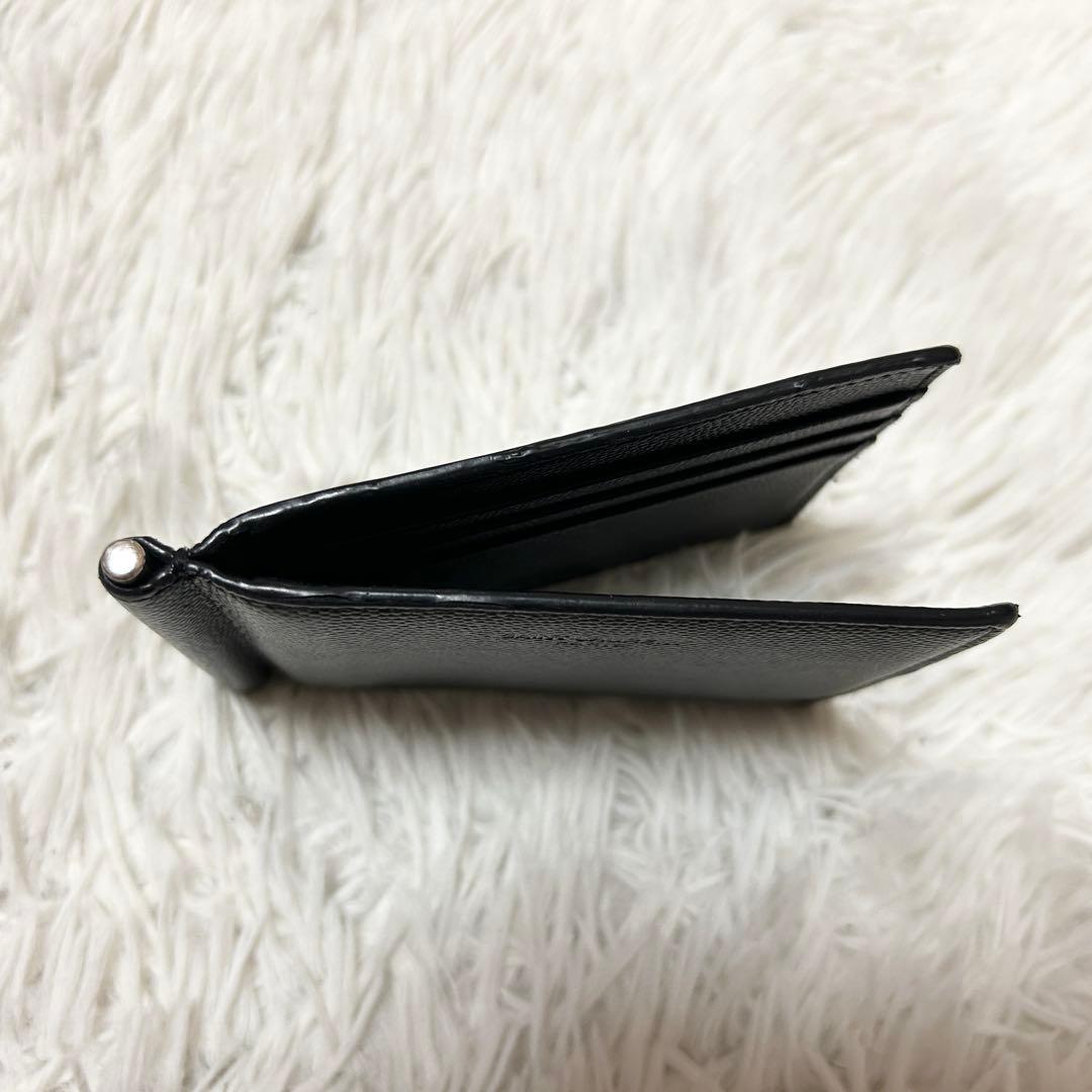 ⭐️定番⭐️サンローラン マネークリップ カードケース キャビアスキン 黒 ブラック