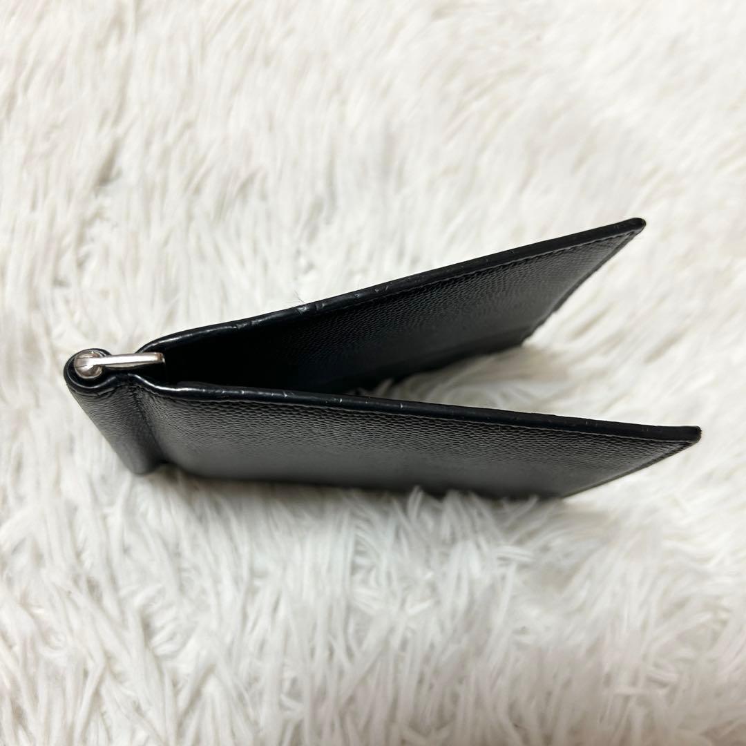 ⭐️定番⭐️サンローラン マネークリップ カードケース キャビアスキン 黒 ブラック