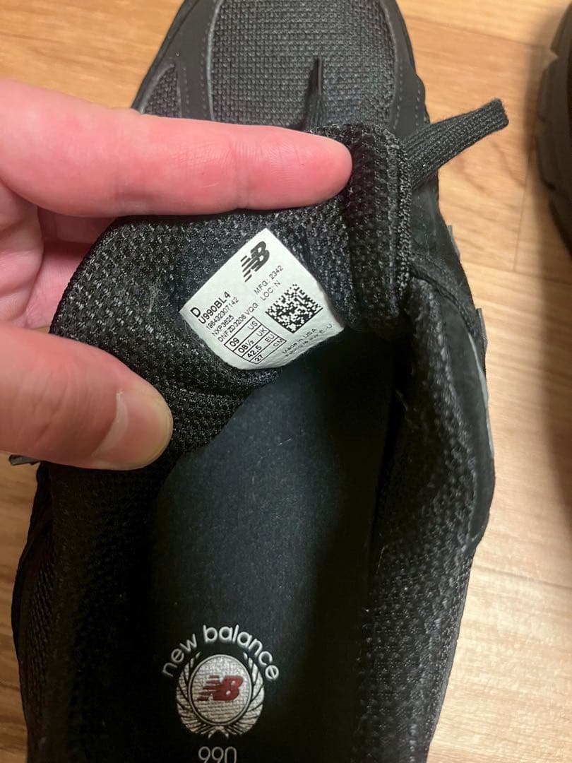 靴 New Balance 990 V4 BLACK 27 US9