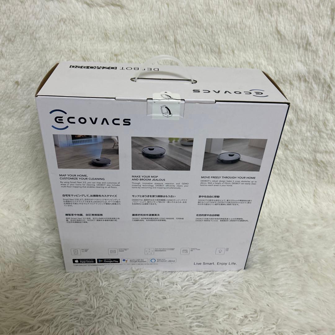 【未使用】ECOVACS DEEBOT ロボット掃除機　OZMO920 ①
