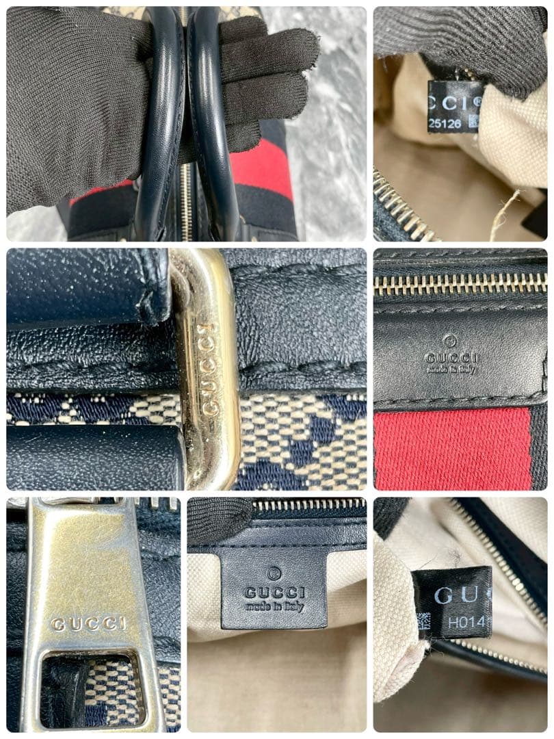 ✨️美品✨GUCCI ボストンバッグ ショルダー 2way シェリーライン ᏩᏩ柄