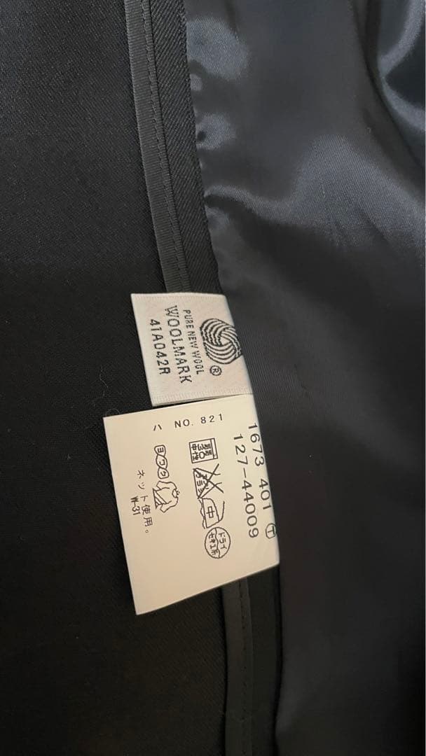 INDIVI洗えるウールスーツ上下黒超美品36 38