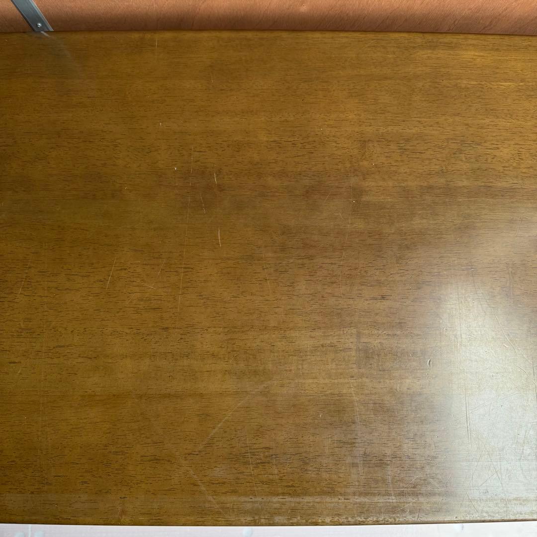 【美品】カリモク ローテーブル TT3500NW 天板綺麗 木製棚付き