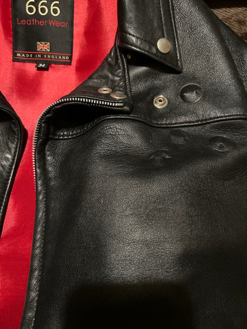 channaga 666 ライダース 34 シープスキン