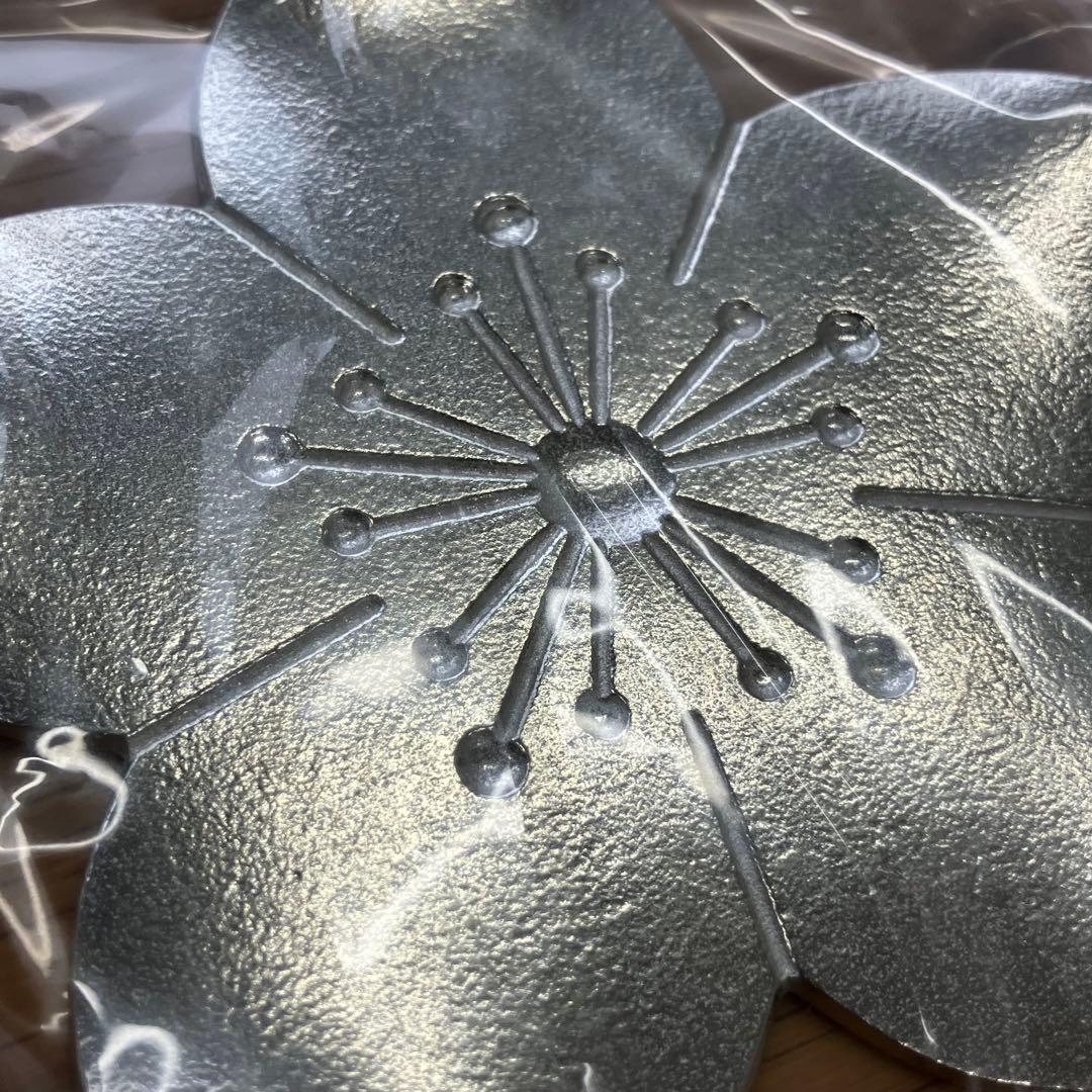 値下！能作 錫 チャーミ・コーミ 箸置き＆トレーセット フラワートレー さくら