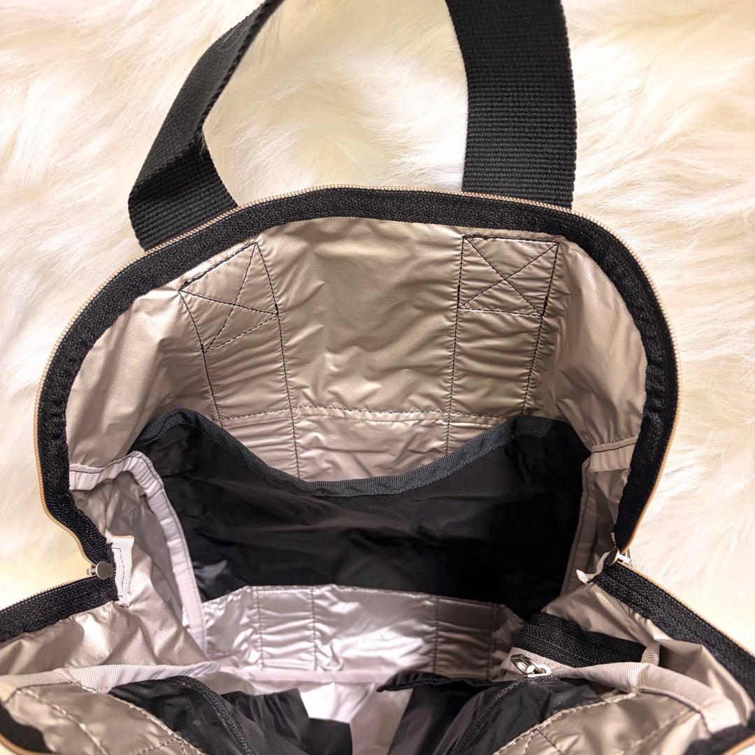 【新品】LeSportsac（レスポートサック）リュック 2way 黒 無地