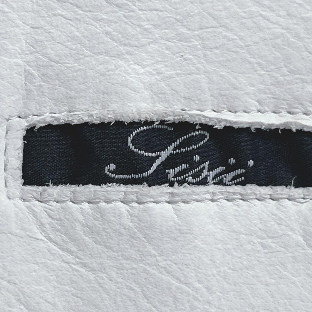 『SiSii シシ』ライダースジャケット/牛革/シングル/ホワイト/ダブルジップ