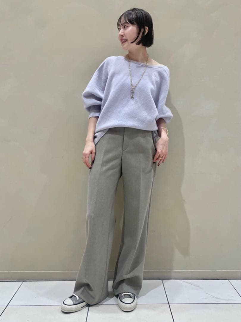 みい美品Plage 2WAY ラグラン Back V プルオーバー