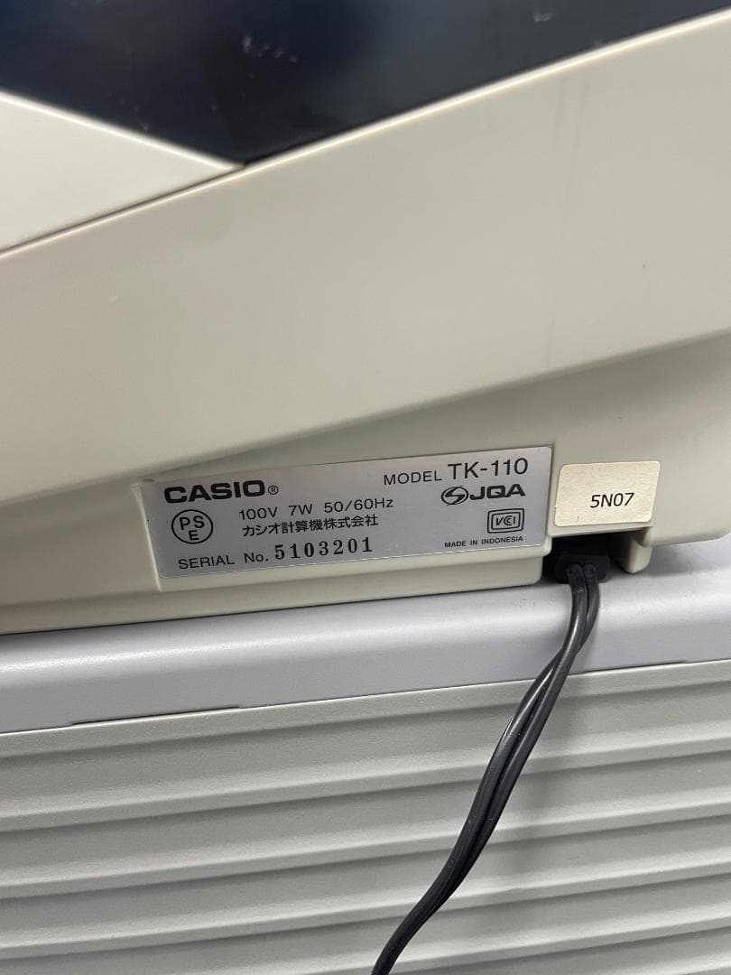 Y♢621 カシオ レジスター TK-110