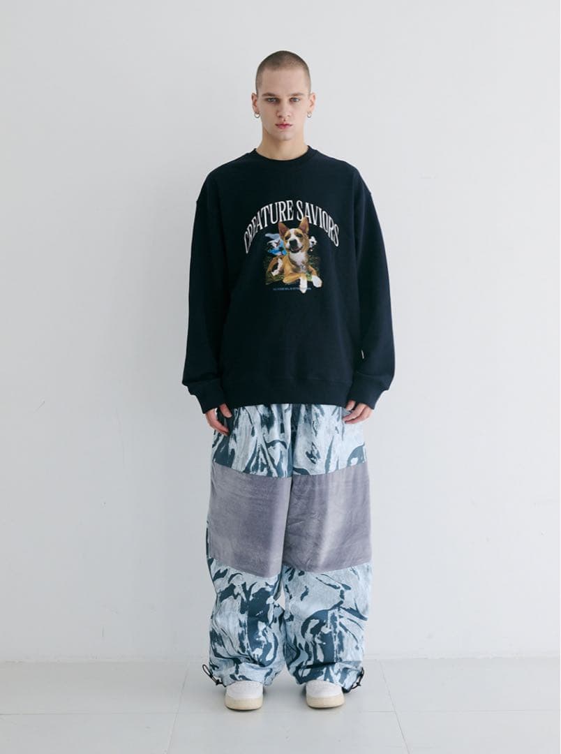 スノーボード DSXBR WSS SUPER WIDE PANTS MARBLE GRAY L