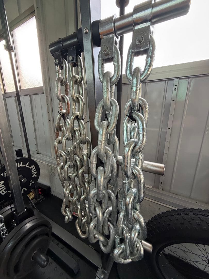 ジムチェーン約40KG(約20KG×2本セット) 150cm 定価33,000円