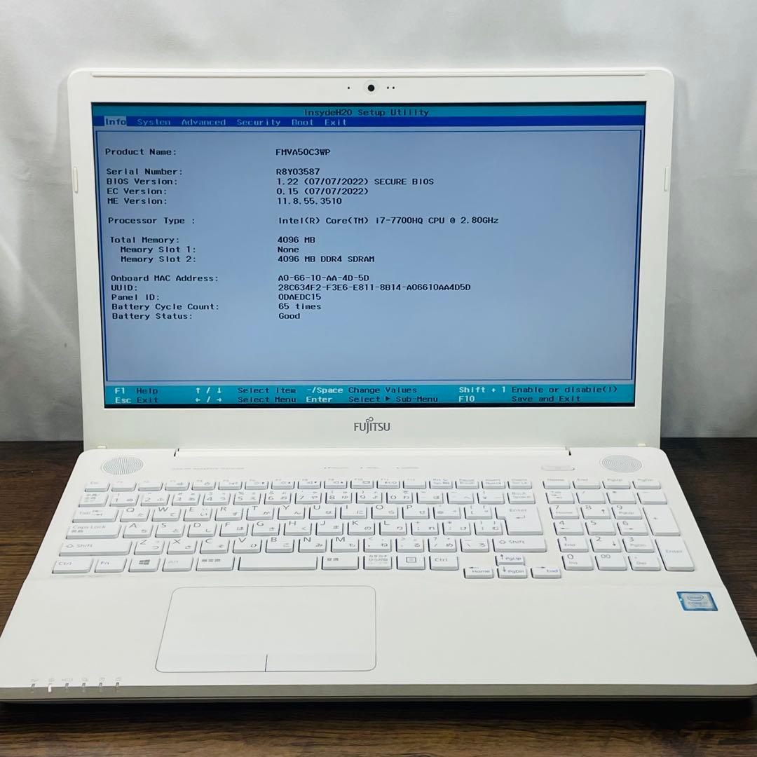 ジャンク　富士通ノートパソコン　AH50