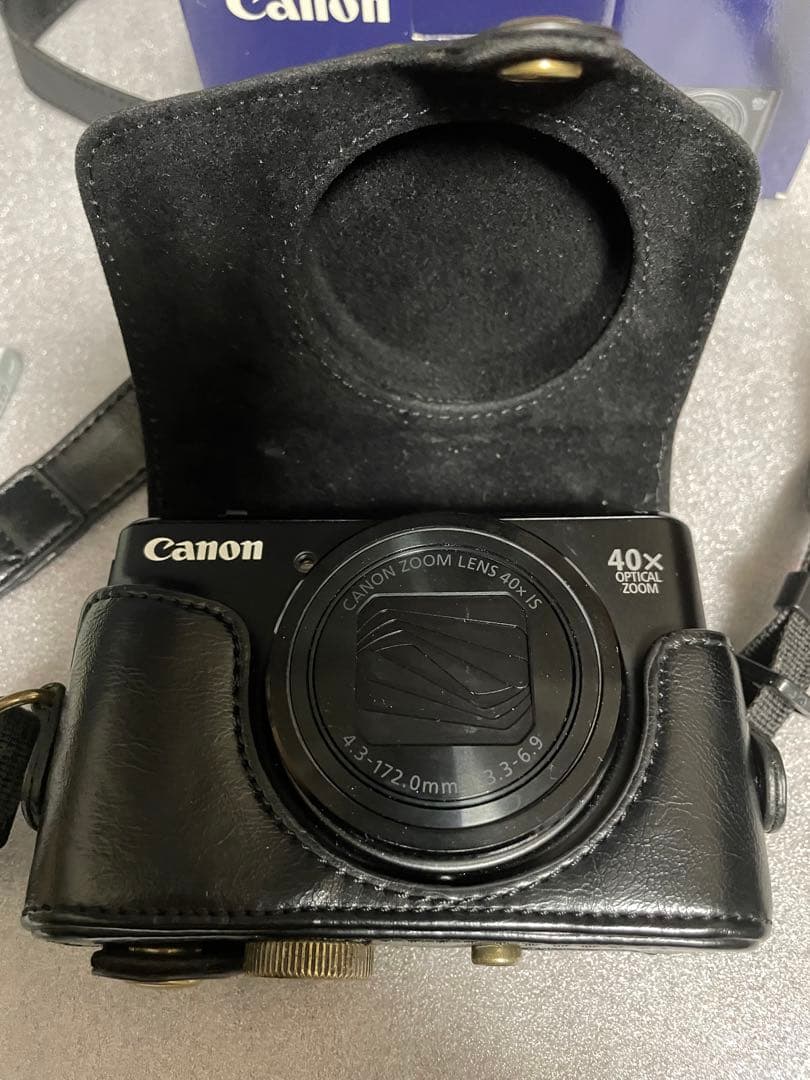 Canon Power Shot SX740HS ブラック レザーケース付