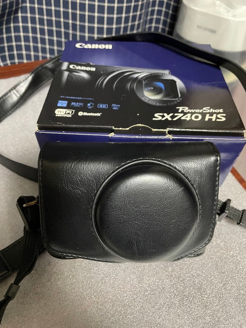 Canon Power Shot SX740HS ブラック レザーケース付
