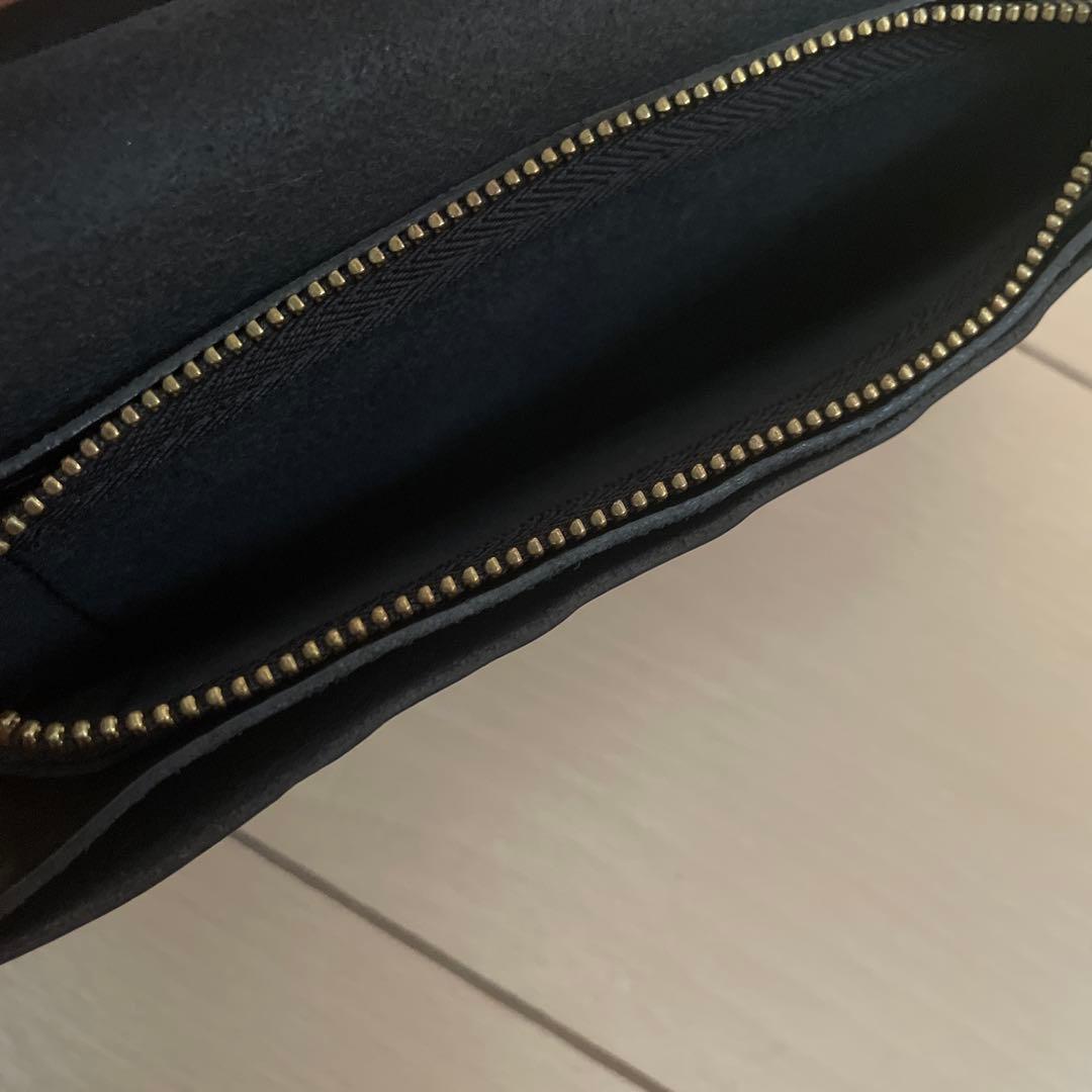 【美品】HTC ロングウォレット スタッズ付き ブラック MADE IN USA