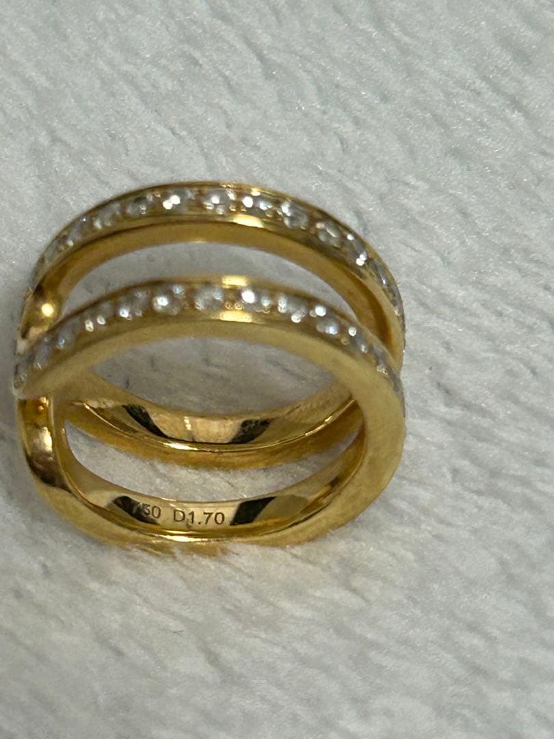 k18 ダイヤ　リング