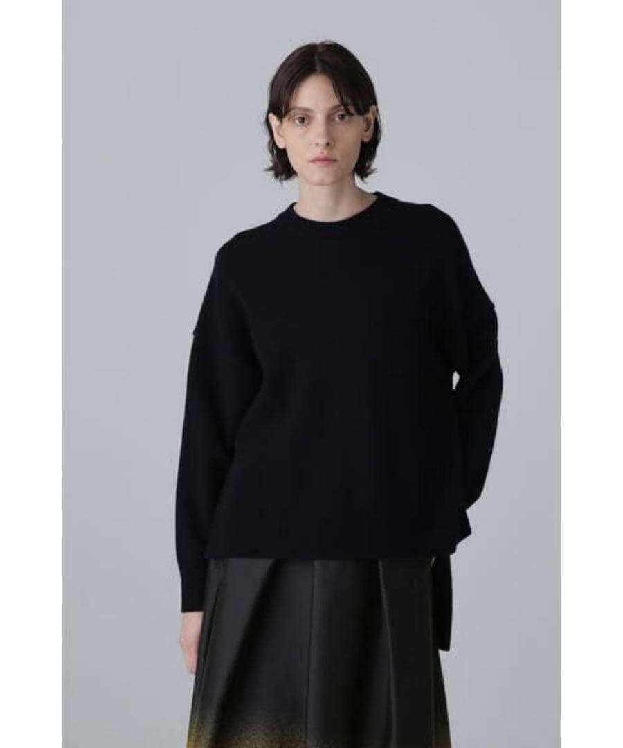 ADORE アドーア ウールカシミヤトップス ブラック ニット