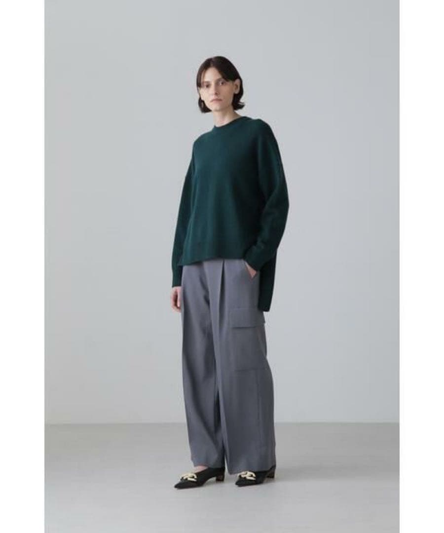 ADORE アドーア ウールカシミヤトップス ブラック ニット