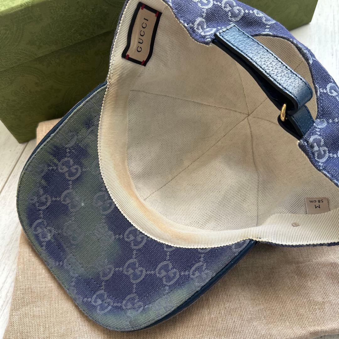 最終価格【汚れありを格安】GUCCI GGベースボールキャップ M 希少柄