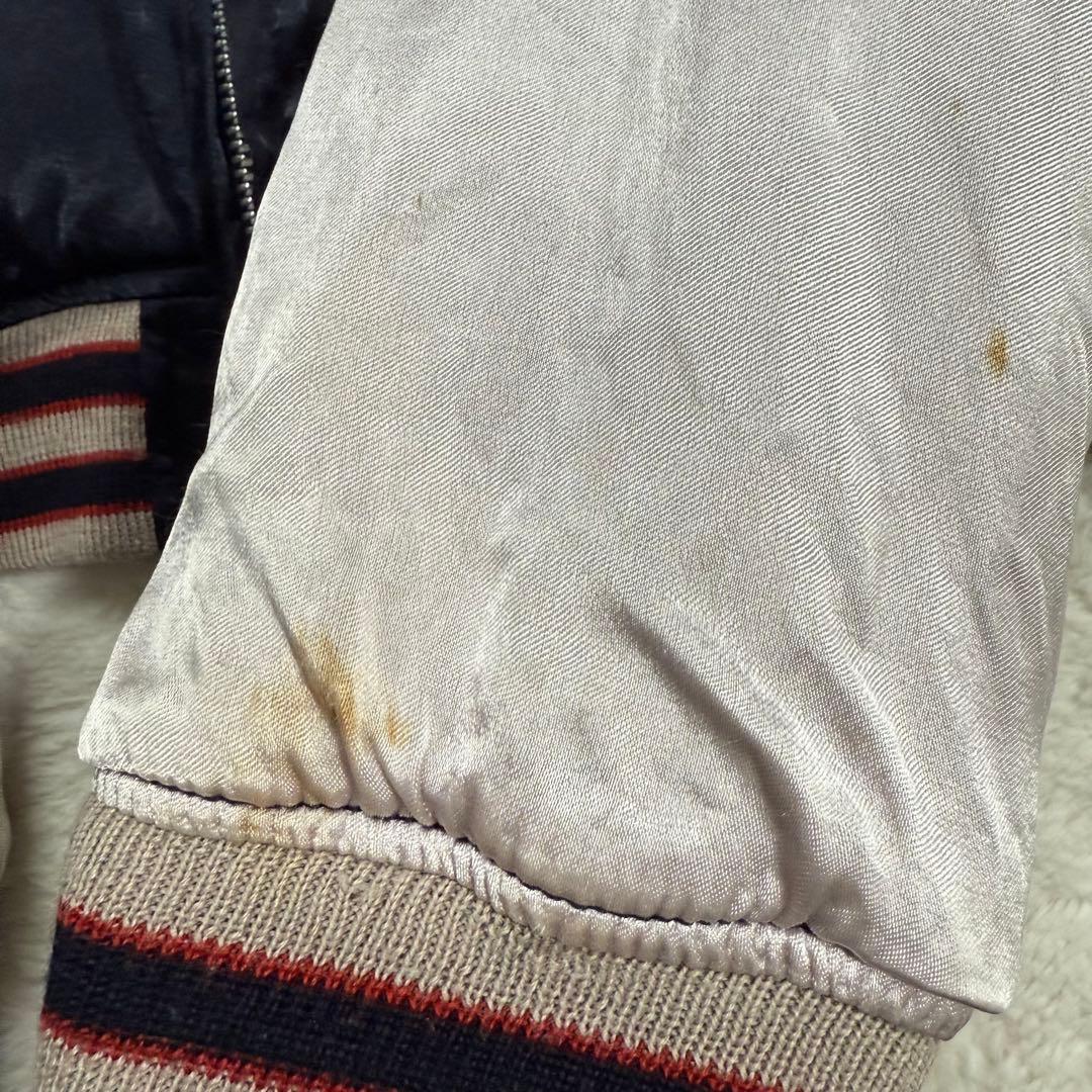 ヒューストン 別珍 リバーシブル スカジャン L 豪華刺繍