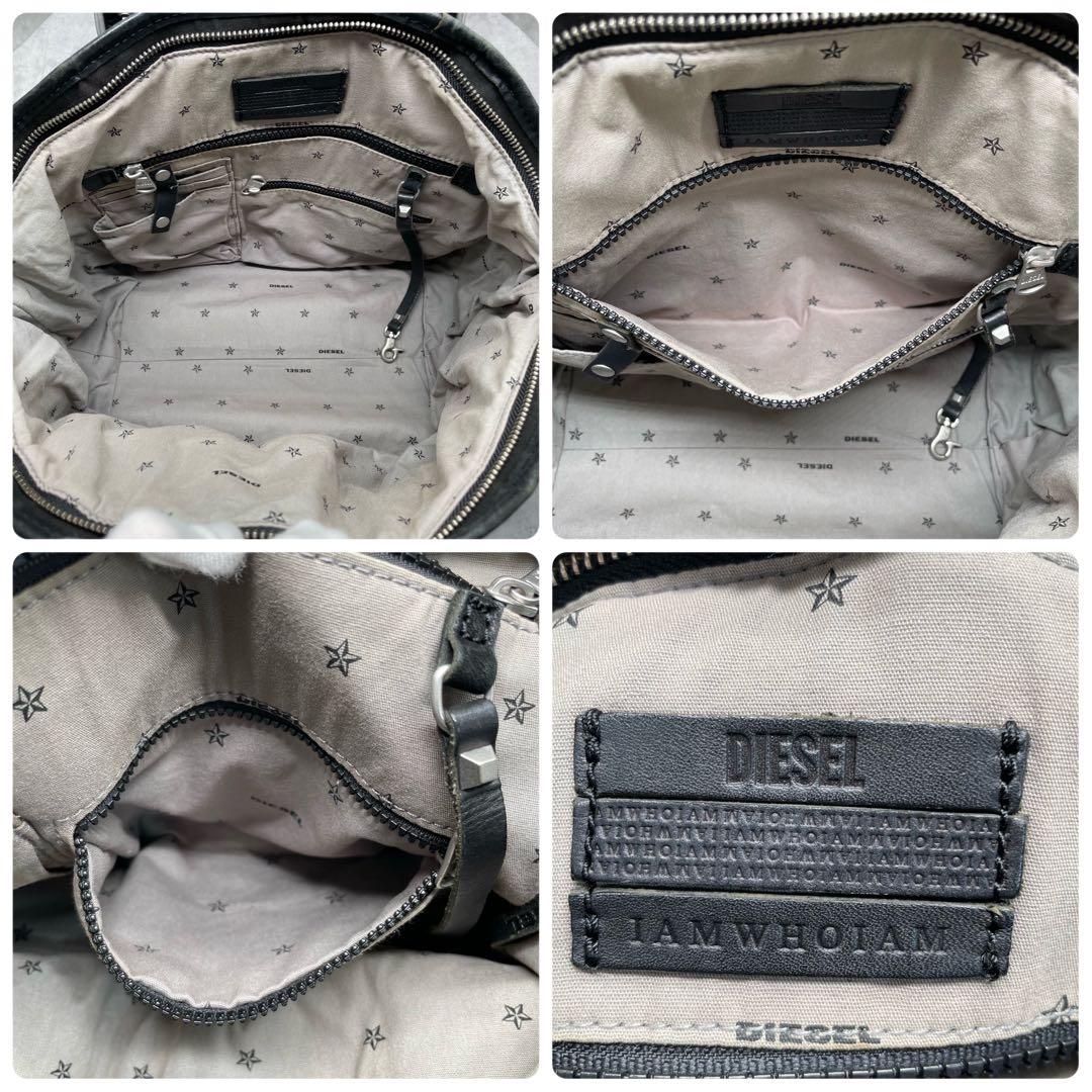 DIESEL “I AM WHO I AM”スタッズトートバッグ　y2k