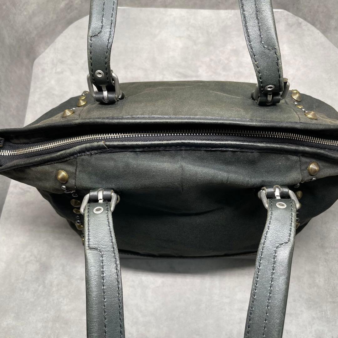 DIESEL “I AM WHO I AM”スタッズトートバッグ　y2k