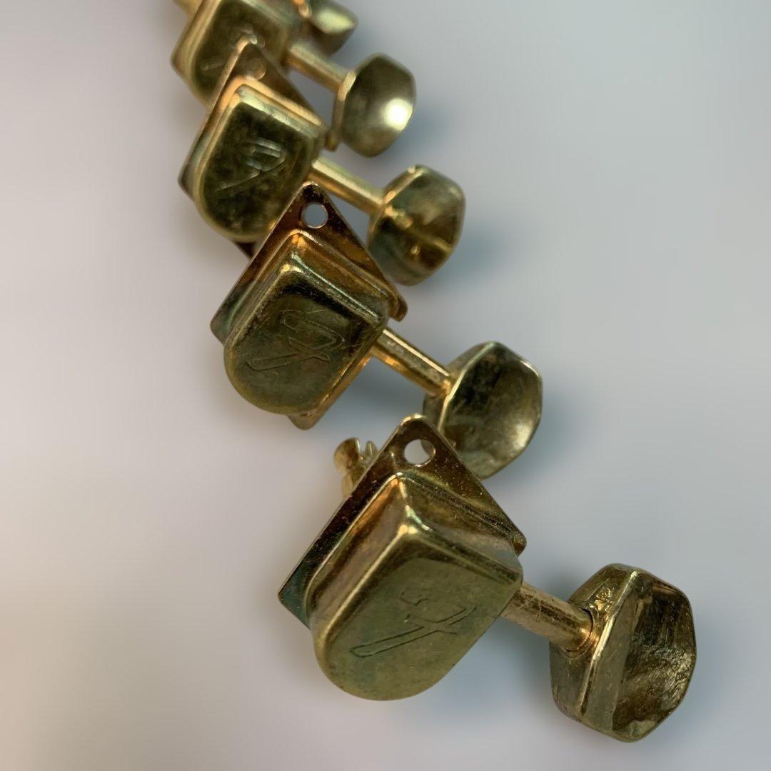 フェンダー　ビンテージパーツ　70年代　Fギア　1セット　ゴールド