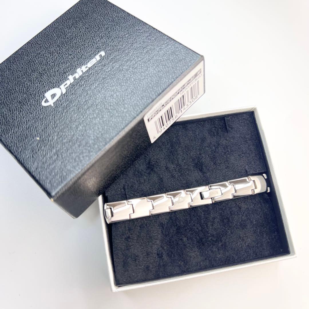 美品♪ PHITEN ファイテン チタン ブレスレット ミクロチタンボール.