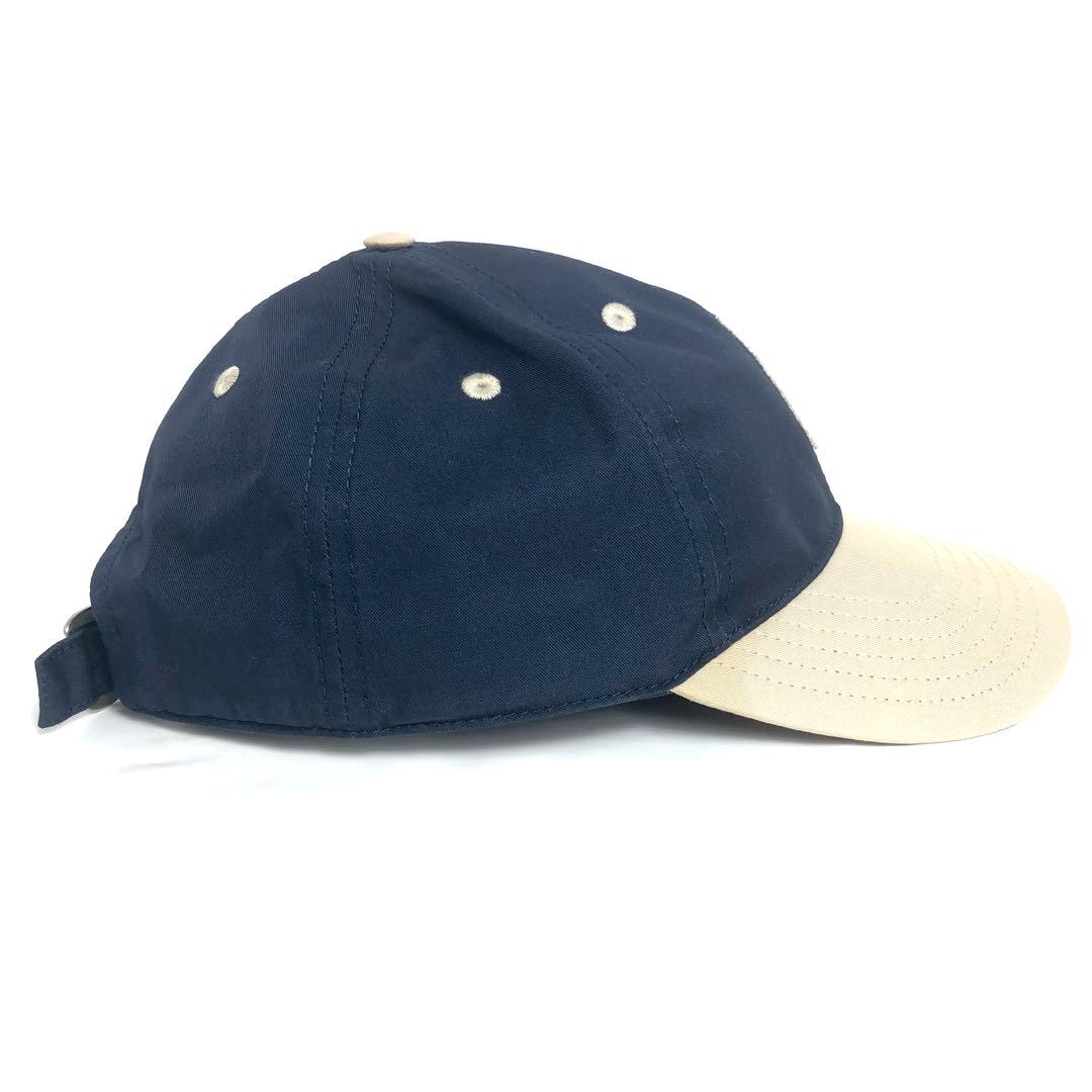 CELINE セリーヌ キャップ 帽子 ネイビー ベージュ バイカラー