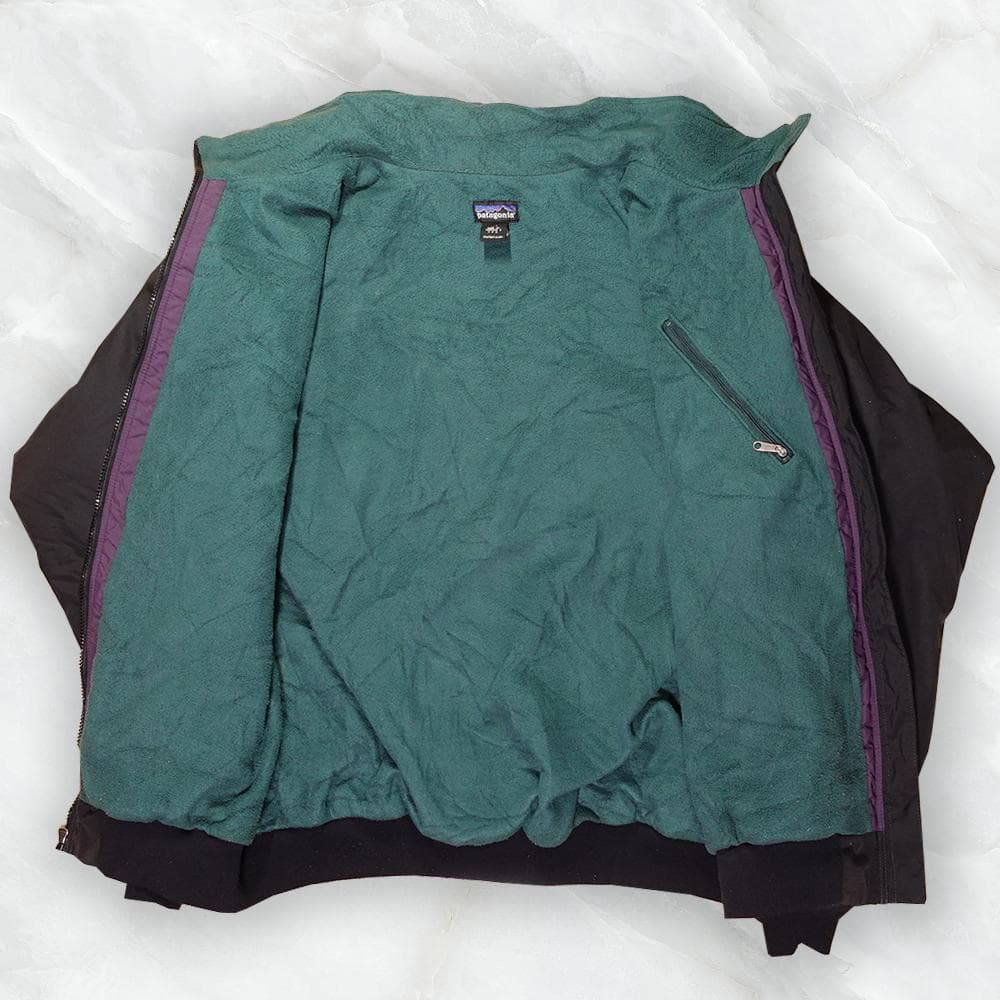 Patagonia シェルドシンチラ ジャケット ブラック グリーン XXL