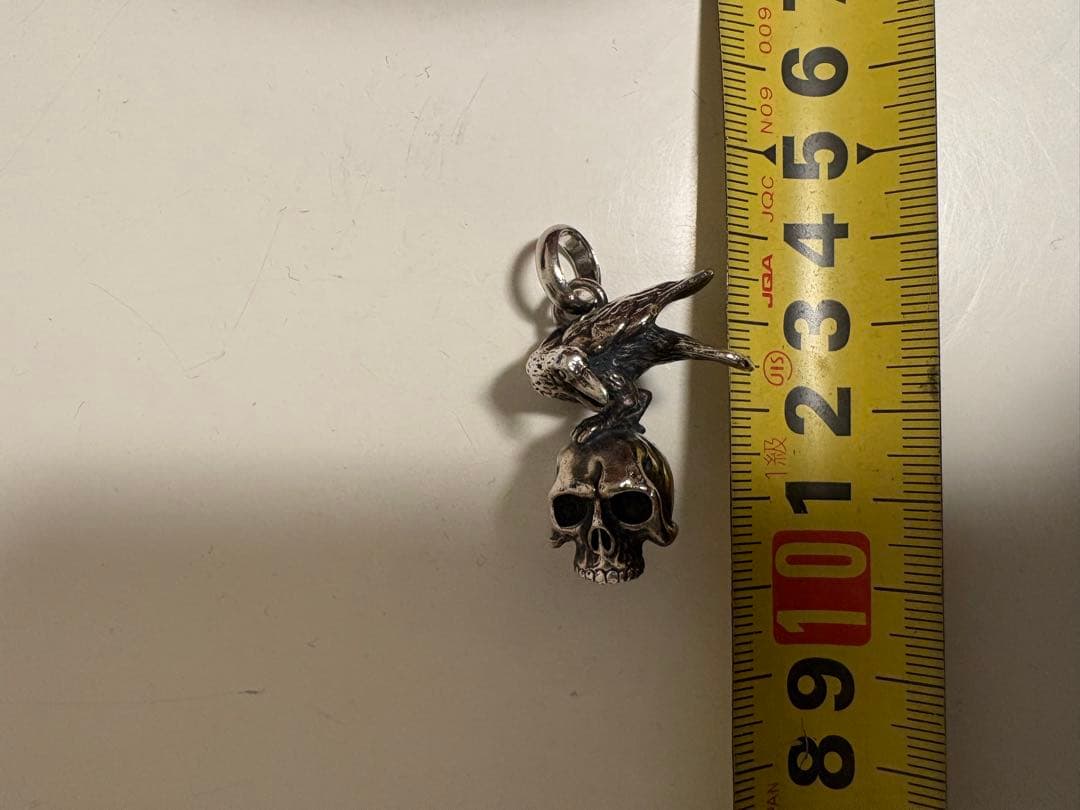 PROGRESSIVE ART JEWELRY スカルカラス ペンダント 925
