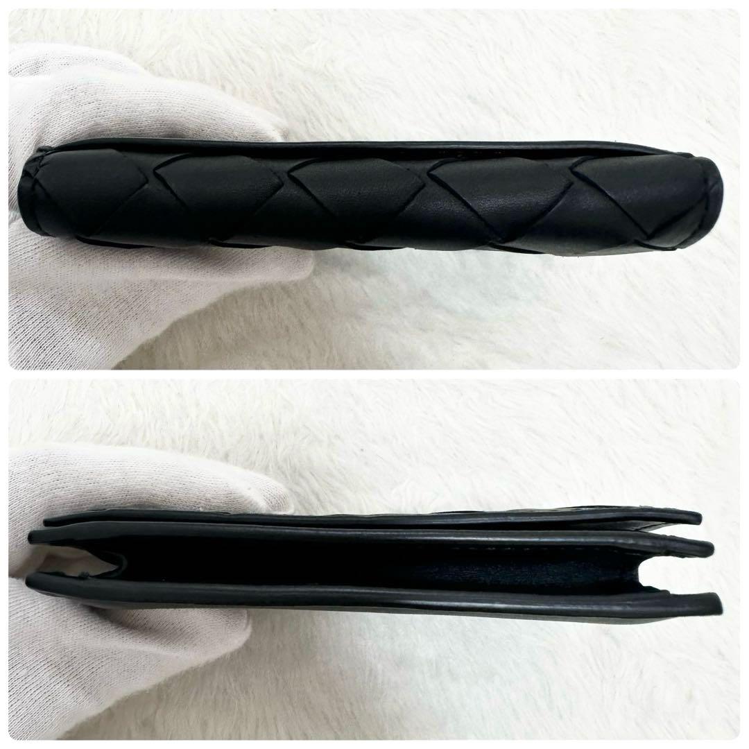 美品✨ボッテガヴェネタ イントレチャート カードケース 名刺入れ ブラック 本革