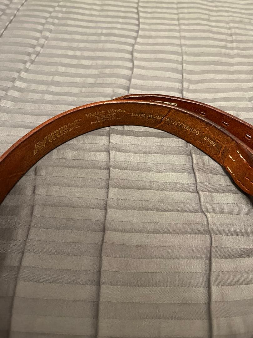 VINTAGE WORKS AVIREX レザーベルト