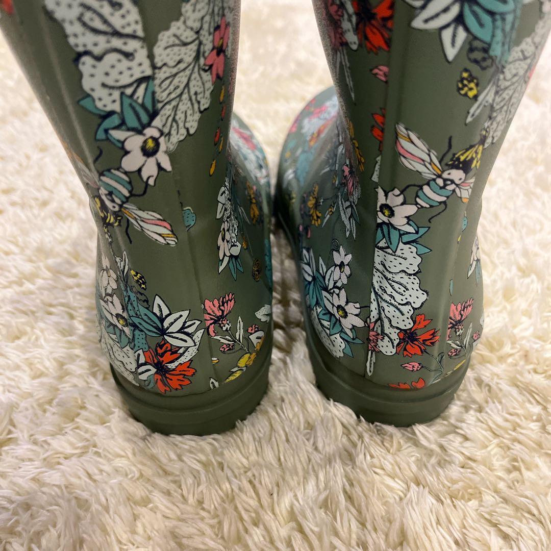 新品タグ付き PAUL & JOE AIGLEコラボ 花柄長靴 レインシューズ